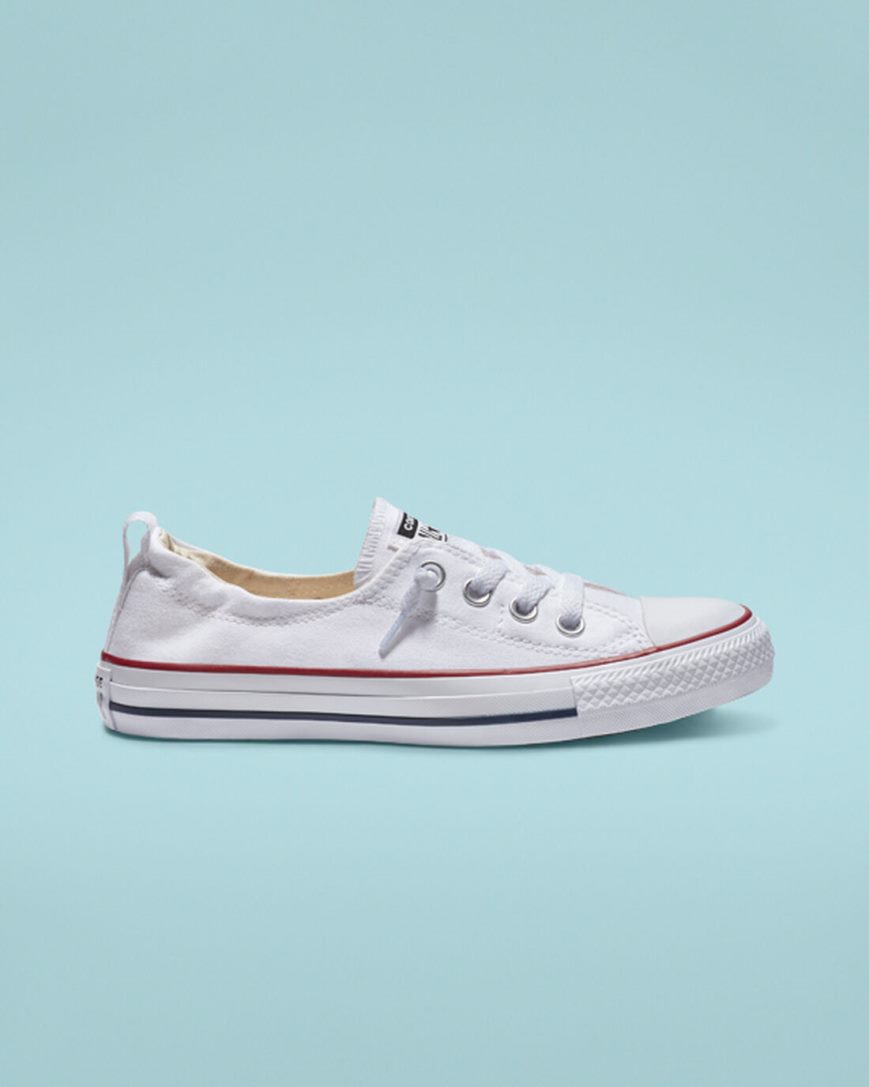 Pantofi Slip On Dama Converse Chuck Taylor All Star Shoreline Albi | RO EIFJP918